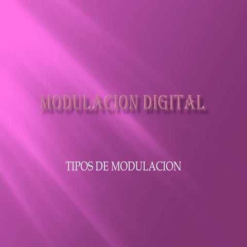 Modulacion digital 