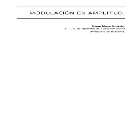 Modulacion en ampltud