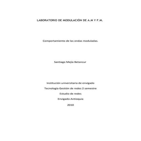 Modulacion en  am y fm