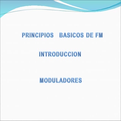 Moduladores de fm