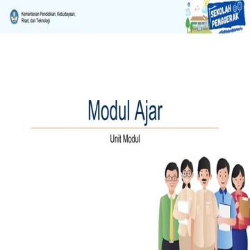 Modul Ajar sekolah penggerak modifiikasi