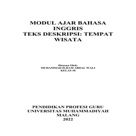MODUL AJAR BAHASA INGGRIS DESCRIPTIVE TEXT.pdf