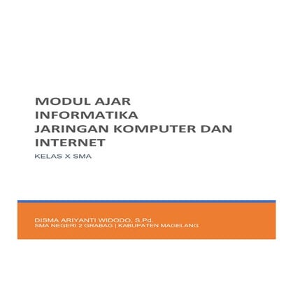 MODUL AJAR INFORMATIKA 4 - JARINGAN KOMPUTER DAN INTERNET.pdf