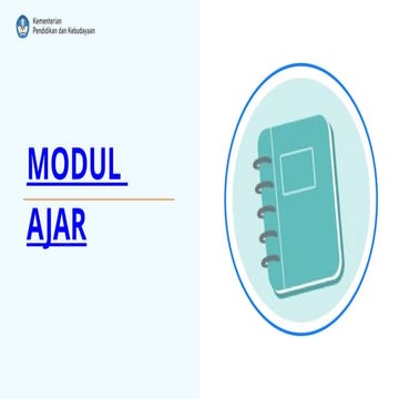 Materi  Komponen Modulajar Kurikulum Merdeka