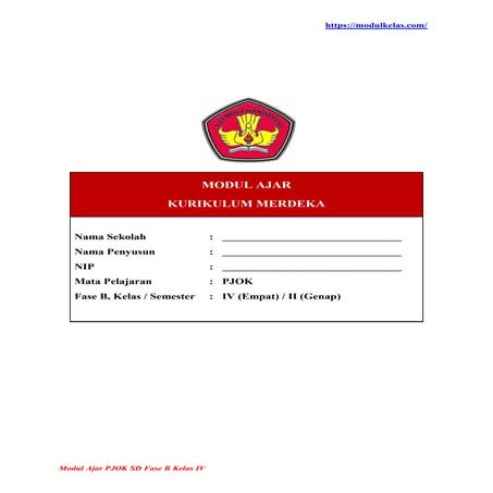 Modul Ajar PJOK Kelas 5 Fase C Kurikulum Merdeka | PDF