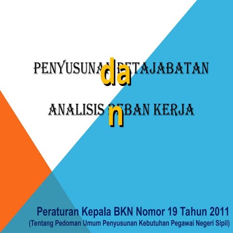 Modul Analisa Beban Kerja dan Membuat Peta Jabatan - BKN.ppt