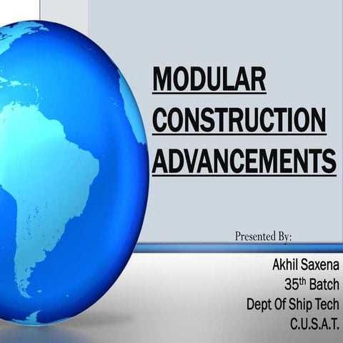 Modular Construction Advancements | PPT