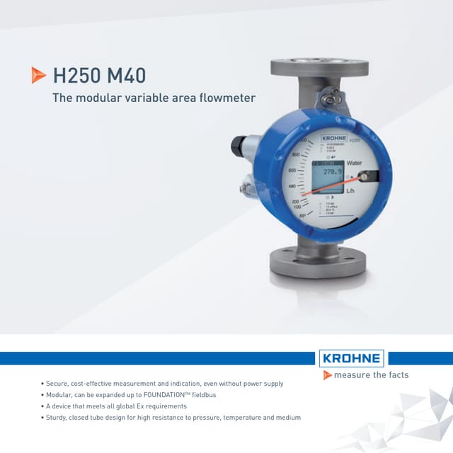 Modular Variable Area Flow Meter for Industrial Process Measurement