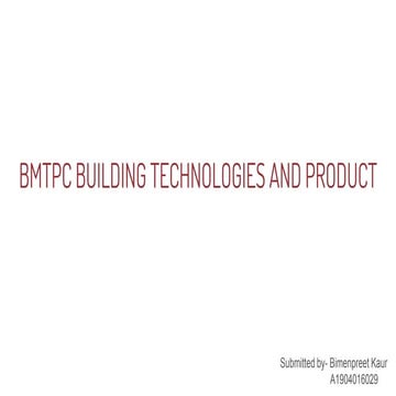 BMPTC - products