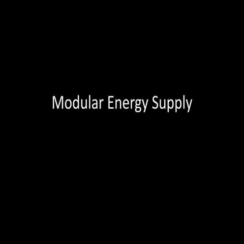 Modular energie supply