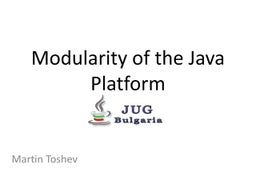 Java 9 and Project Jigsaw | PPT