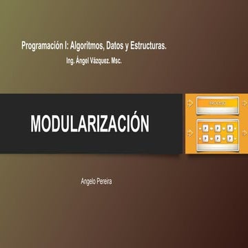 Programación 1: modularización
