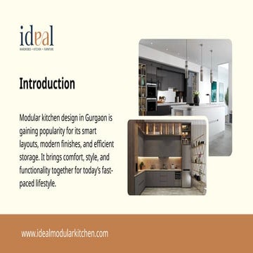 Modular kitchen design in Gurgaon | Ideal Modular Kitchen | PPTX
