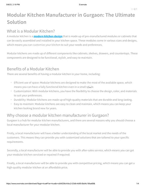 Modular Kitchen Design Pdf