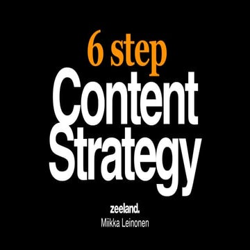 6 Step Content Strategy