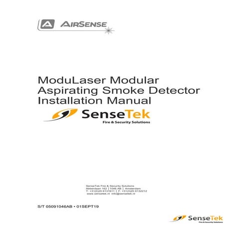 Stratos Modulaser installation manual SenseTek