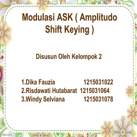 Modulasi digital ASK kelompok 2