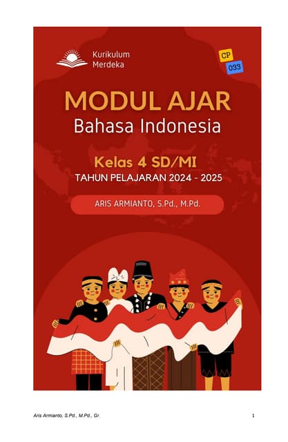 MODUL PEMBELAJARAN DEEP LEARNING IPAS KELAS 4 REVISI CP 032 KURIKULUM ...