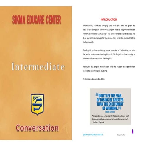 Modul bahasa inggris conversation intermediate