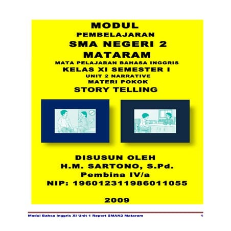 Modul bahasa inggris xi unit 2 narrative