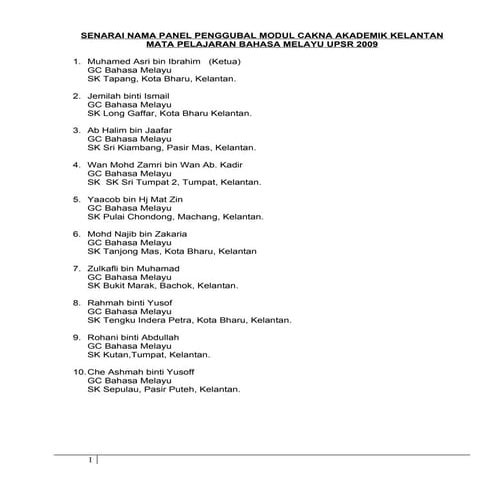 Modul cakna akademik kelantan bahasa melayu upsr 2009