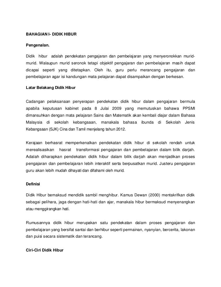 Modul Didik Hibur