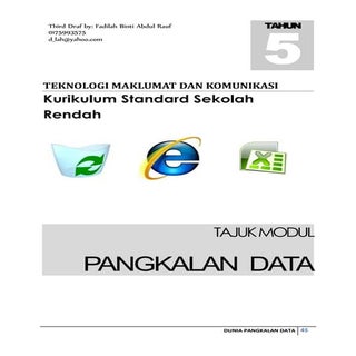 Modul dunia pengkalanan data tahun ...