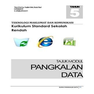 Modul dunia pengkalanan data tahun ...