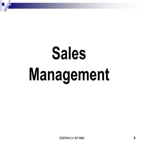 Module 01 -introduction to sales management pdf