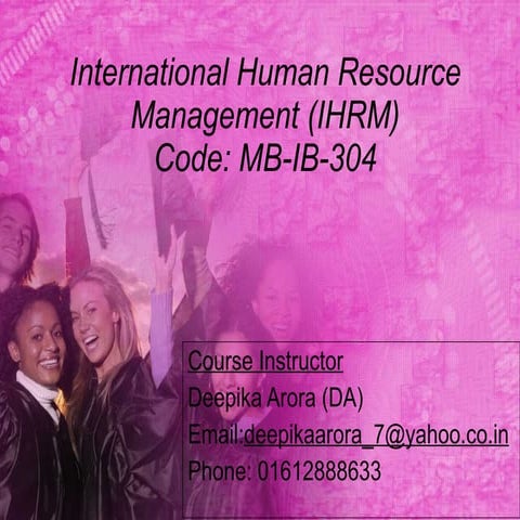 Course Module - IHRM