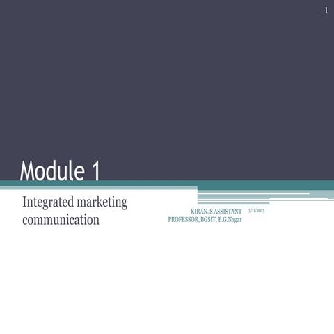 Module 1 | PPT