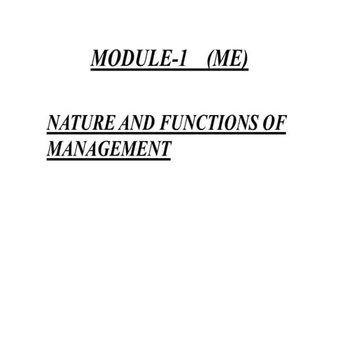 Introduction to management