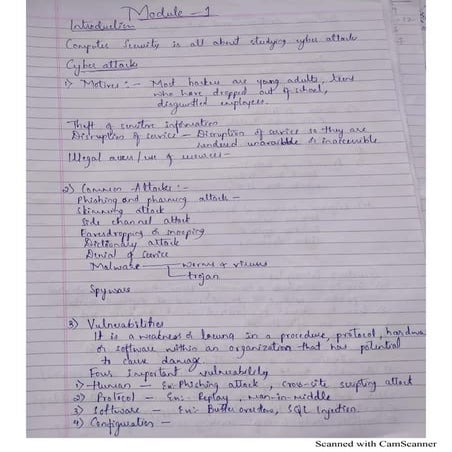 17CS61 Module-1 Notes
