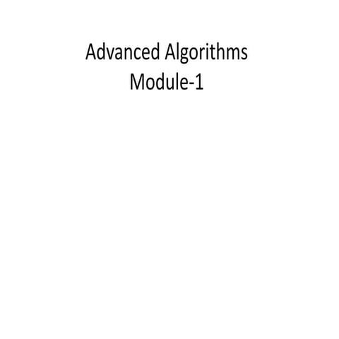 Algorithms | PPT