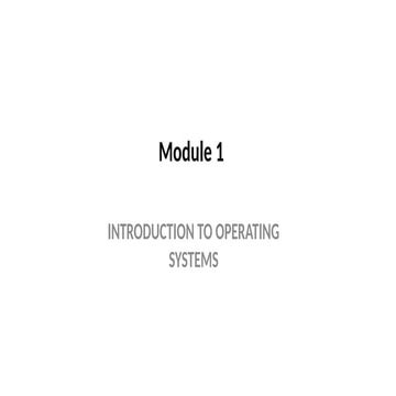 An Introduction to Operating Systems | PPT