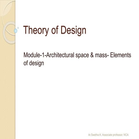 Module 1 elements of design