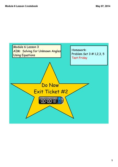 Module 6 lesson 4 | PDF