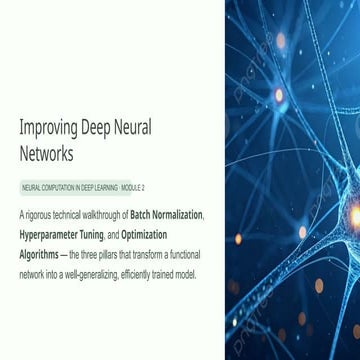 Advanced Techniques for Improving Deep Neural Networks: Batch Norm ...
