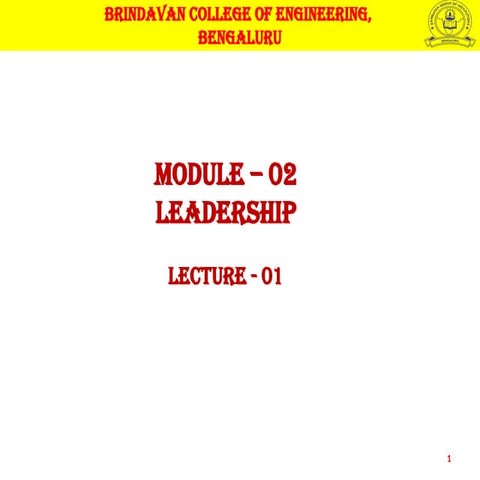 Scope of leadership | PPTX