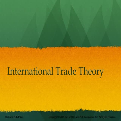 MODULE-3 INTERNATIONAL BUSINESS THEORIES