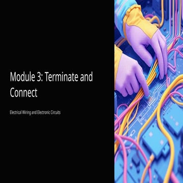 Electrical Installation and Maintenance (EIM) Module-3-Terminate-and ...