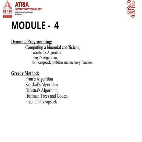 Unit 3-Greedy Method | PPT
