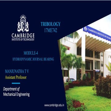 MODULE-4 Hydrodynamic journal bearing (1).pptx