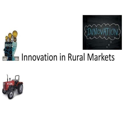 Innovative marketing strategies in rural India