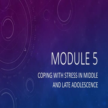 Personal development module 5 Coping with Stress | PPTX