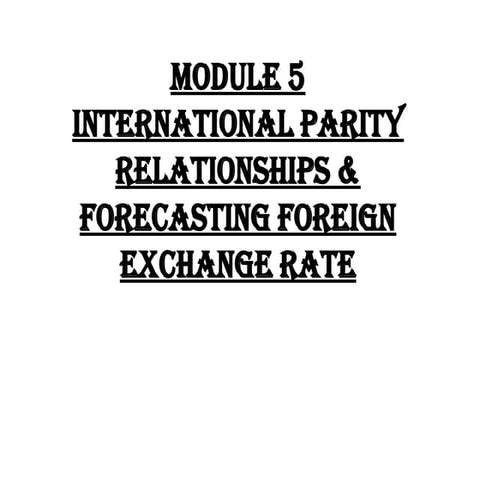 Module - 5 International Fisher EffectIRP.pdf
