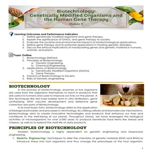 MODULE-9-Biotechnology, Genetically Modified Organisms, and Gene Therapy.pdf