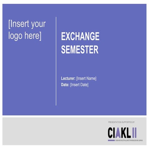 Module - Exchange Semester or Internship | PPT