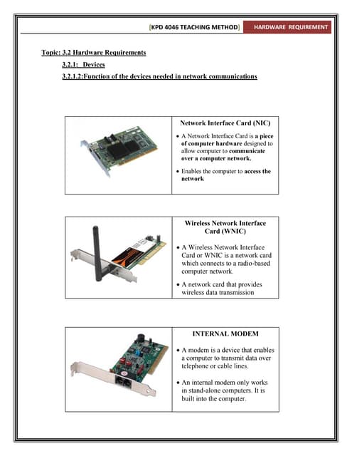 Module - Function Hardware