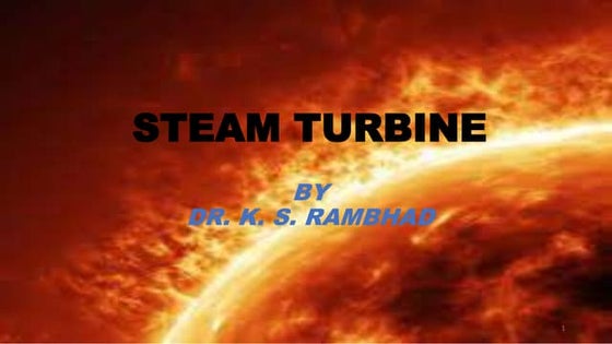 Presentation Slide On Steam Turbine Pptx